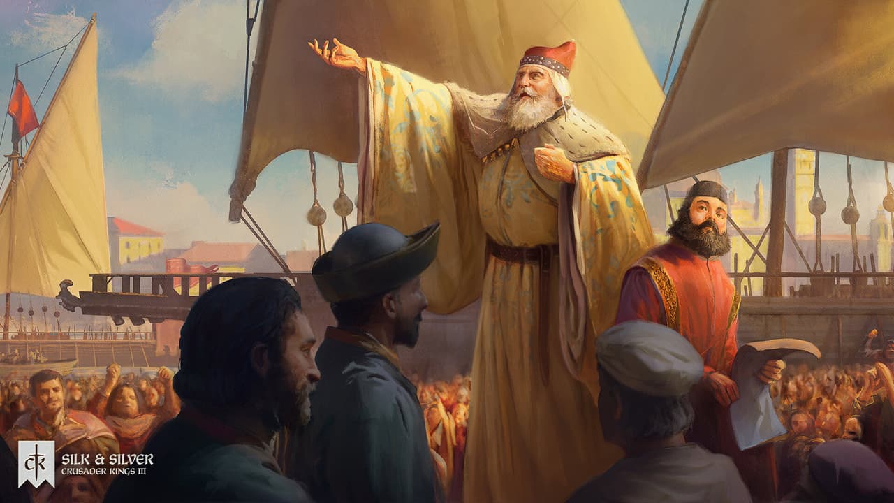 Crusader Kings III — Silk & Silver official art